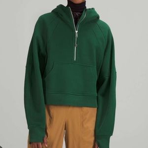 Lululemon half zip crop scuba sweatshirt